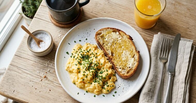 Recipe For Perfect Scrambled Eggs (5-Min) – Creamy & Low-and-Slow