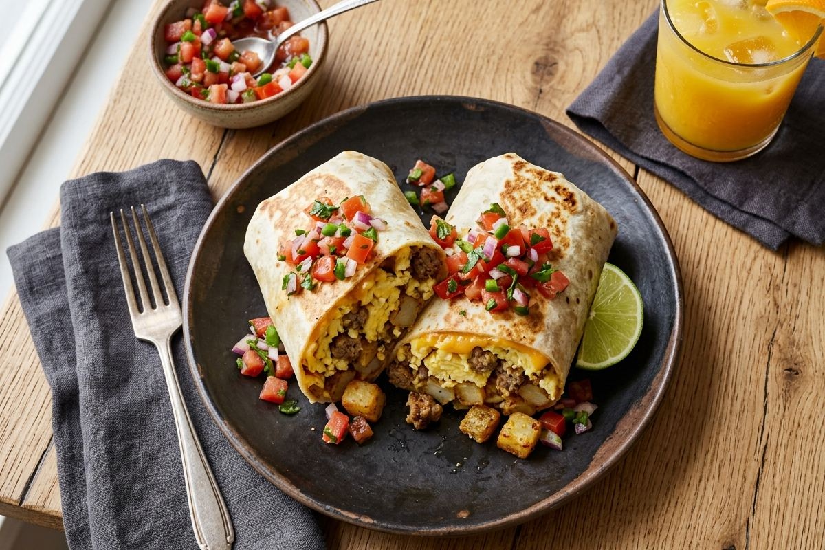 Easy Breakfast Burrito Recipe (30 Min) – Hearty & Freezer-Friendly