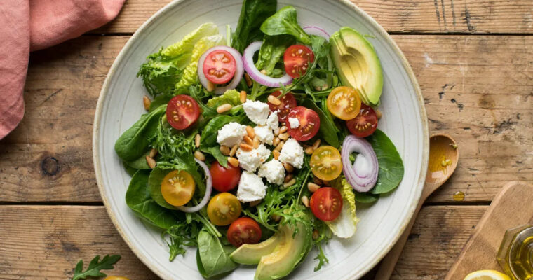 Rainbow Harvest Salad with Lemon Vinaigrette
