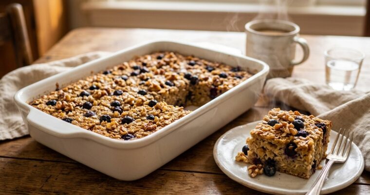Baked Oatmeal Without Eggs Recipe (45-Min Bake) – Easy & Wholesome