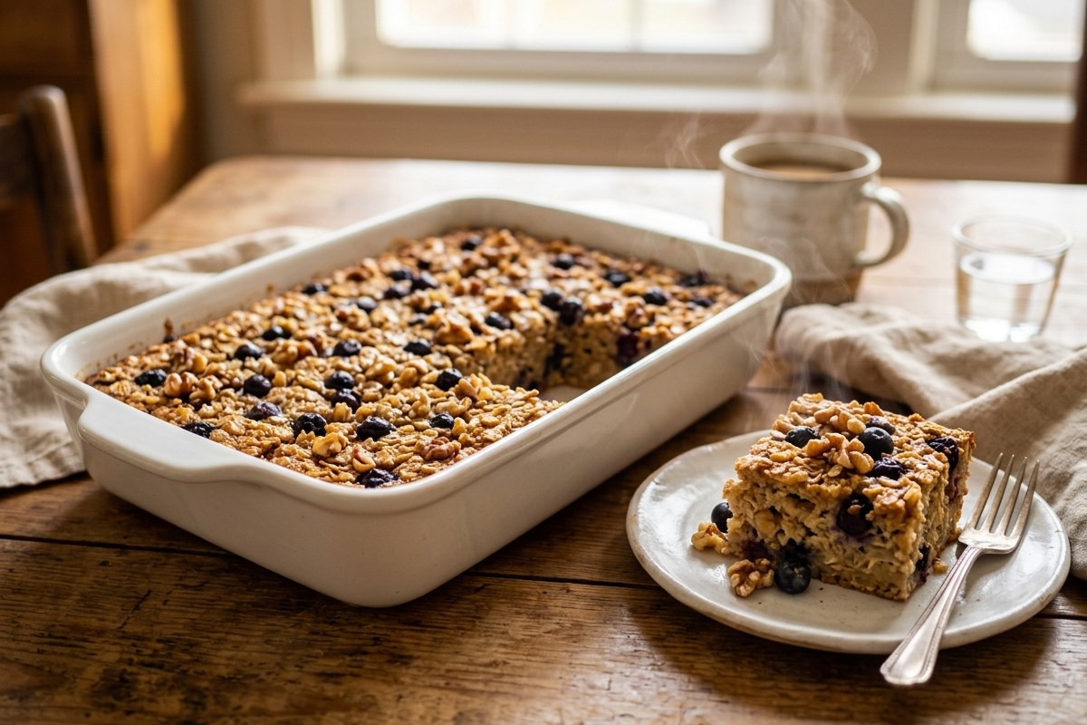 Baked Oatmeal Without Eggs Recipe (45-Min Bake) – Easy & Wholesome