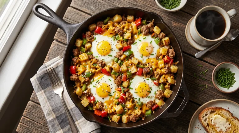 Breakfast Skillet Recipe (30-Min) – Loaded & Hearty