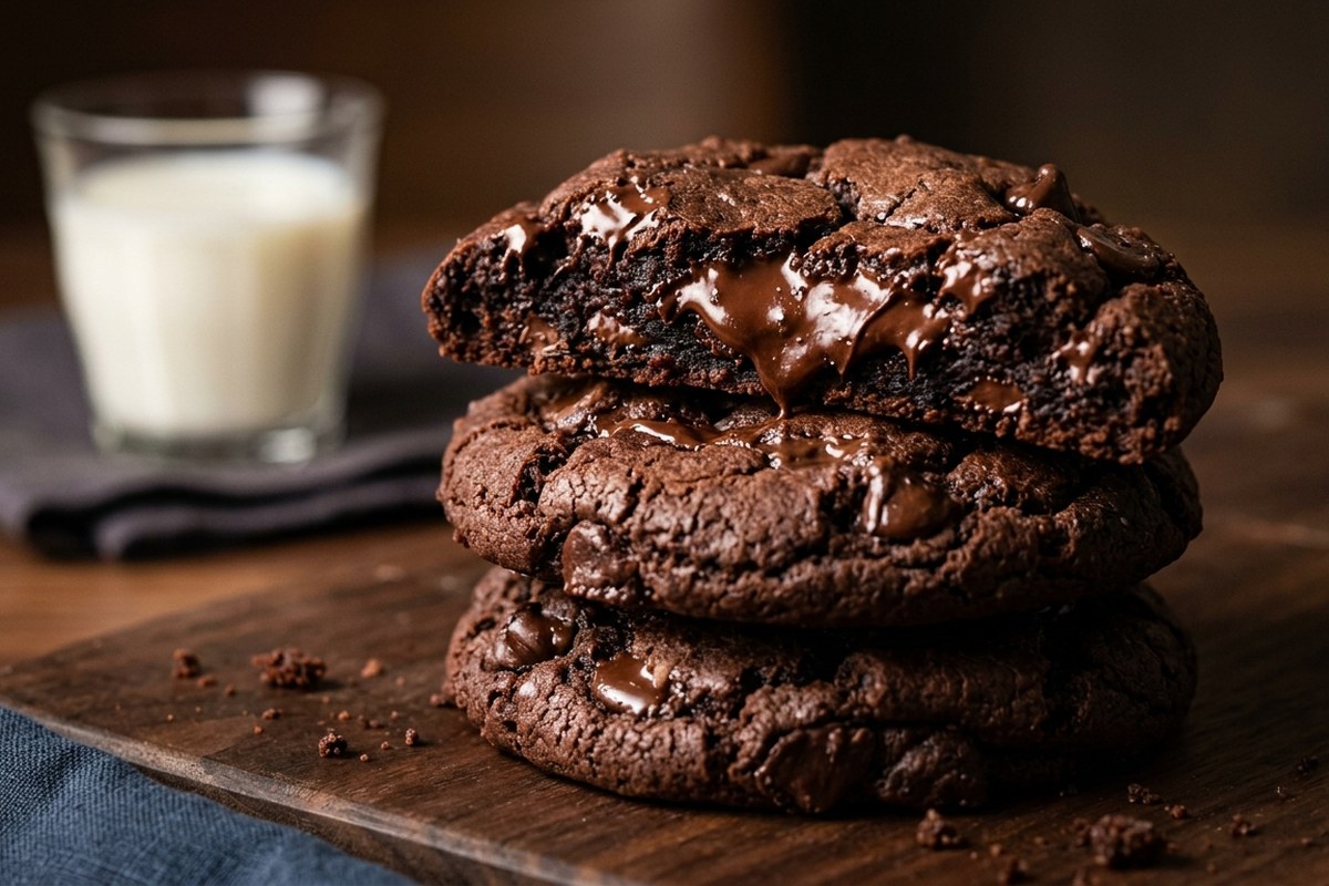 Double Chocolate Chip Cookies Recipe (Bakery-Style) – Fudgy & Chocolatey