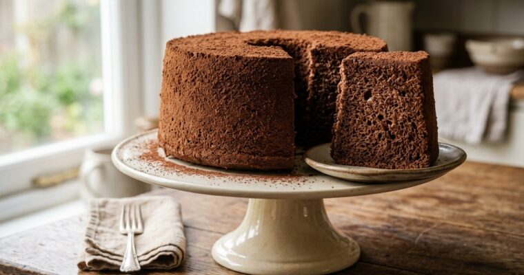 Choco Chiffon Cake Recipe (1-Hr 30-Min incl. Cooling) – Easy & Airy