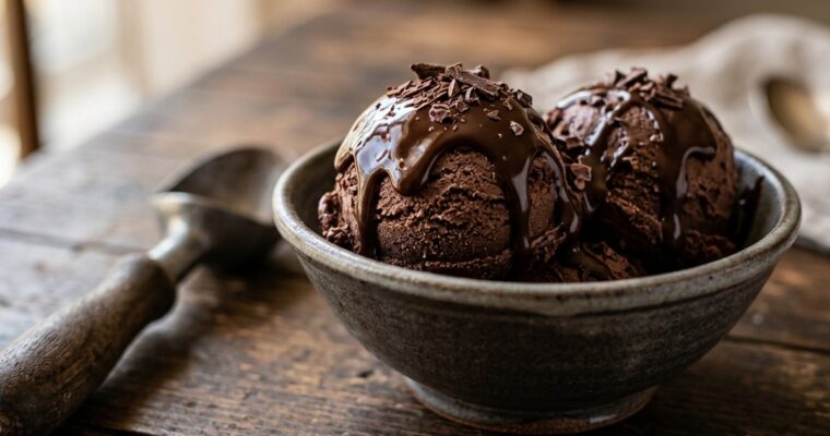 Chocolate Ice Cream Recipe (35-Min Custard Base) – Rich & Creamy