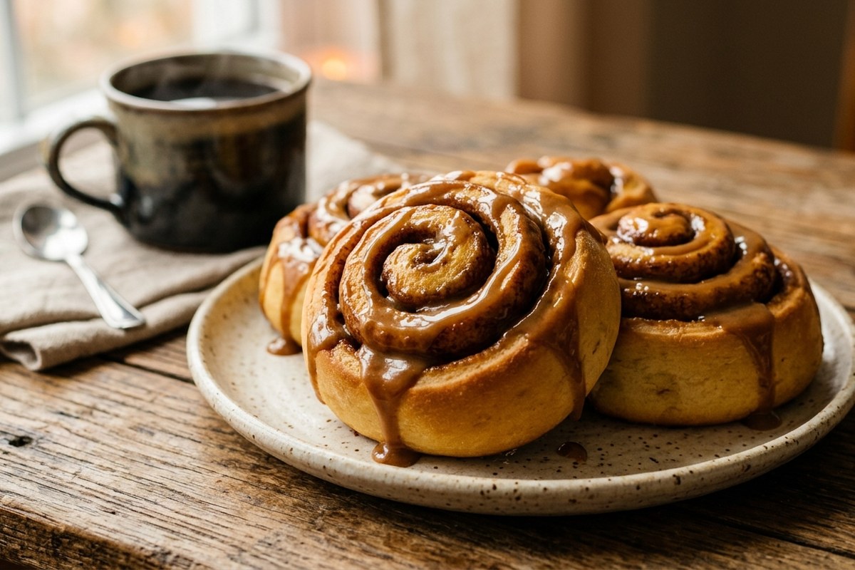 Coffee Roll Recipe (2.5-Hr incl. Rising) – Soft & Coffee-Glazed