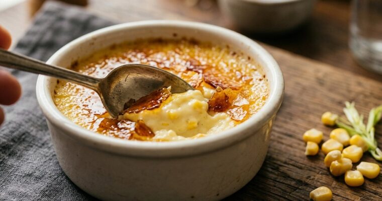Corn Creme Brulee Recipe (40-Min Bake) – Creamy & Caramelized