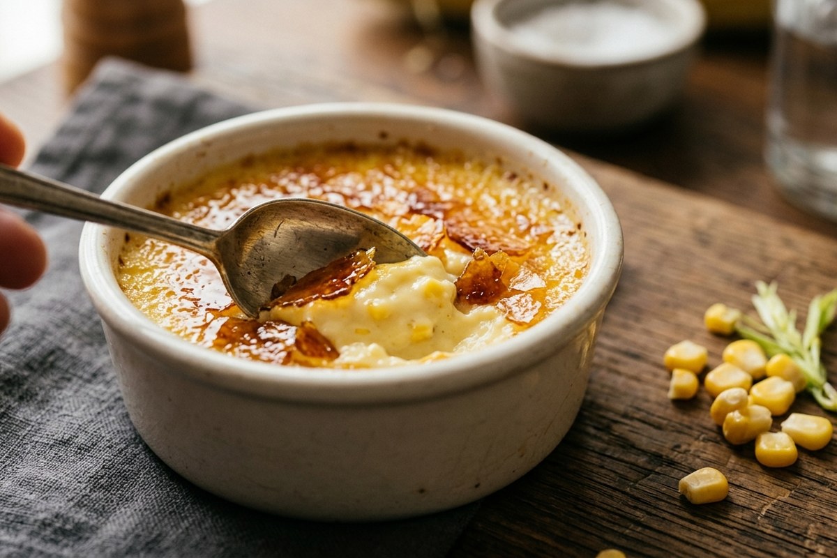 Corn Creme Brulee Recipe (40-Min Bake) – Creamy & Caramelized