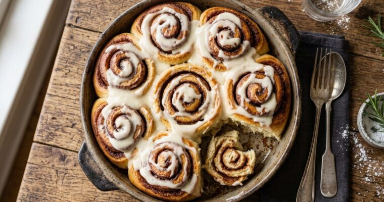 Gourmet Cinnamon Rolls Recipe (Overnight Dough, 20-Min Bake) – Soft & Bakery-Style