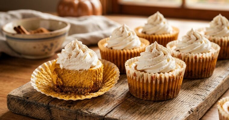 Mini Pumpkin Cheesecake Recipe (3-Hr incl. Chilling) – Easy & Individual