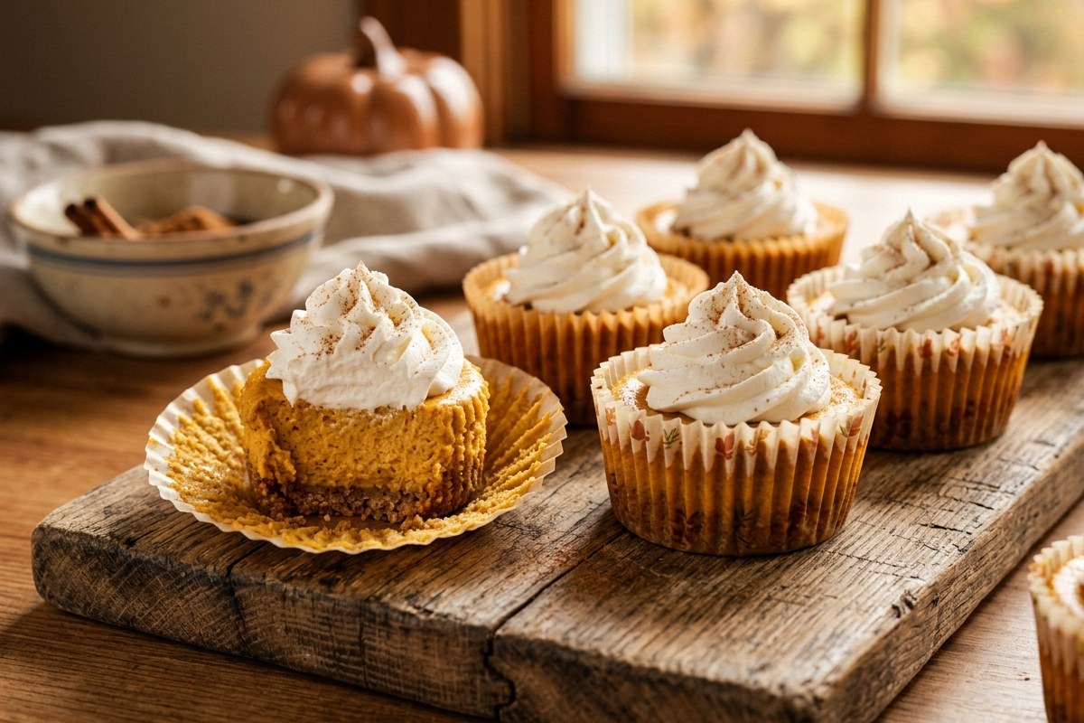 Mini Pumpkin Cheesecake Recipe (3-Hr incl. Chilling) – Easy & Individual