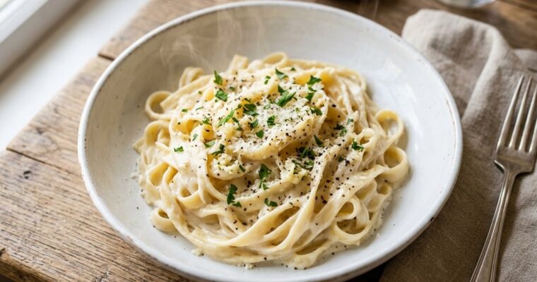 One-Pot Creamy Garlic Pasta Recipe (30-Min) – Silky & Indulgent