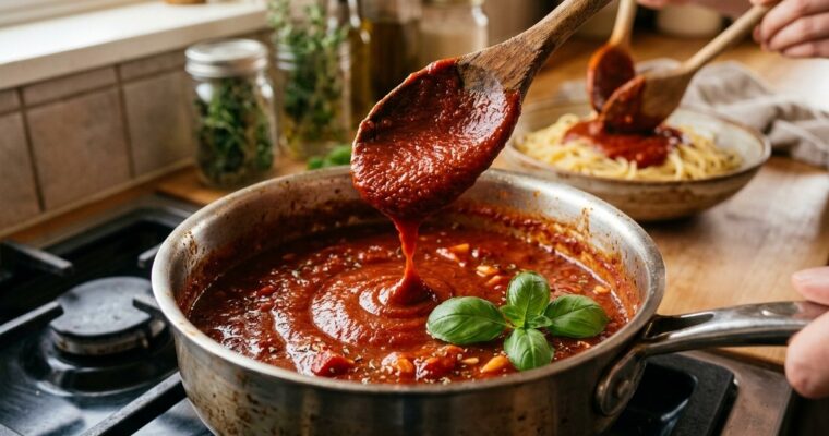 Tomato Sauce from Tomato Paste Recipe (20-Min) – Easy & Rich