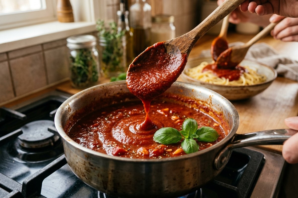 Tomato Sauce from Tomato Paste Recipe (20-Min) – Easy & Rich