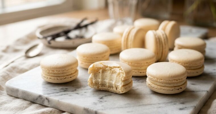 Vanilla Macaron Recipe (2-Hr incl. Resting & Cooling) – Easy & Classic
