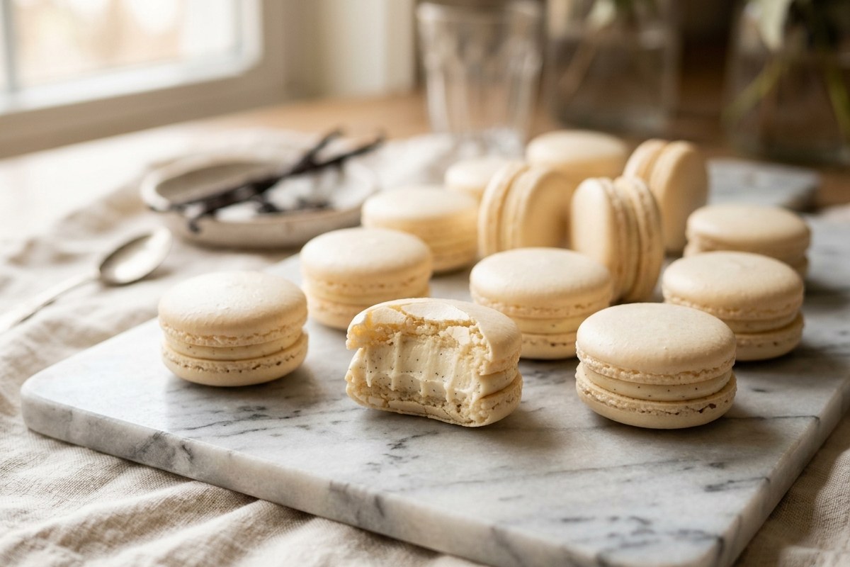 Vanilla Macaron Recipe (2-Hr incl. Resting & Cooling) – Easy & Classic